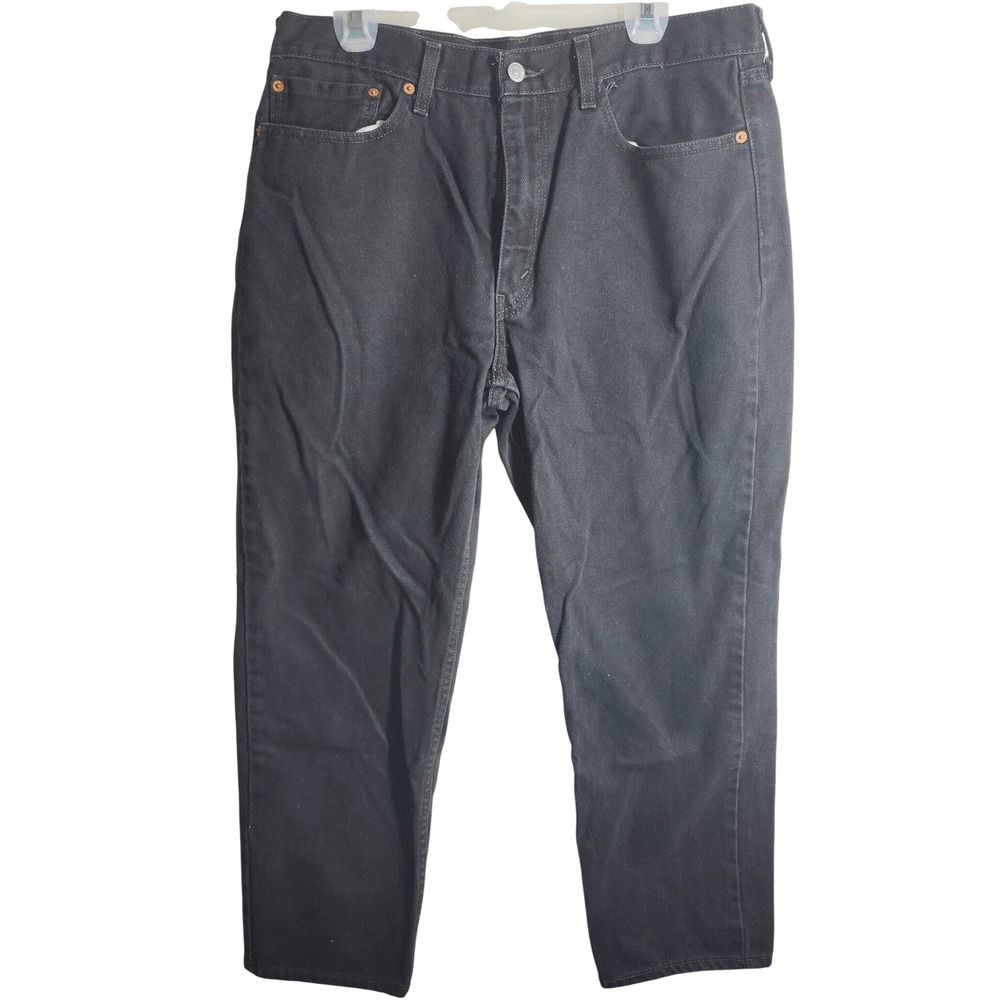 Levi Strauss 550 Jeans Black Wash Relaxed Fit‎ Mens W36 L30 VTG